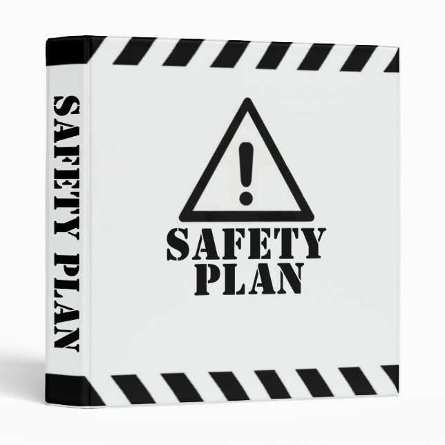 White Safety Plan Binder (Front/Spine)