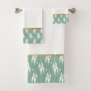 WHITE SAGE EUCALYPTUS BATHROOM TOWEL SET