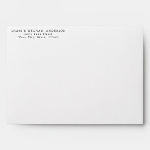 White Sage Green Abstract Envelope