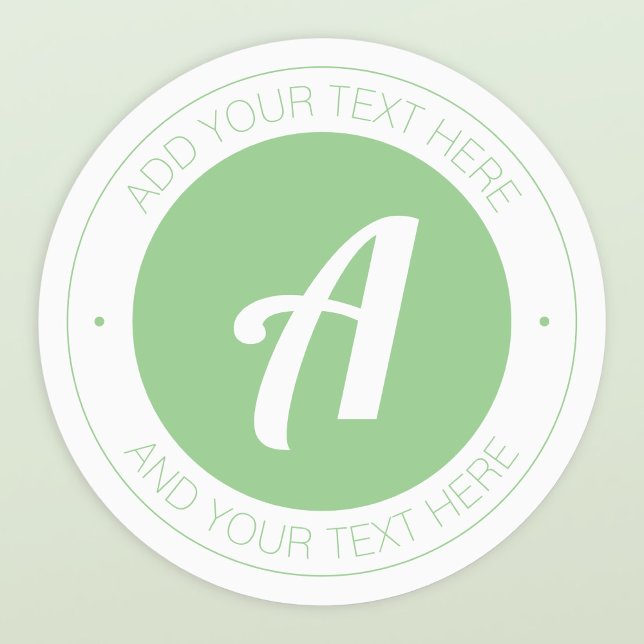 White & Sage or Add logo Waterproof Labels (Creator Uploaded)