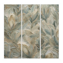 White Sage Renewal January Seamless Oil Art Print
