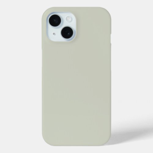 White Sage Solid Color iPhone 15 Case