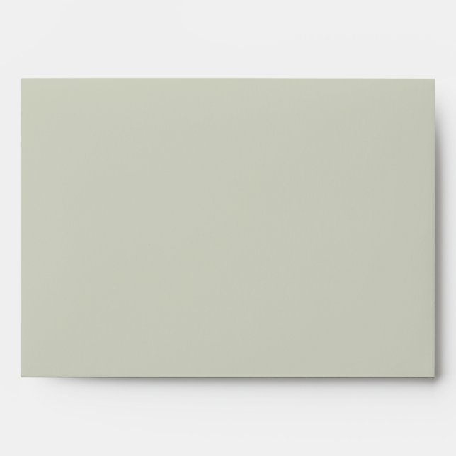 White Sage Solid Color Envelope (Front)