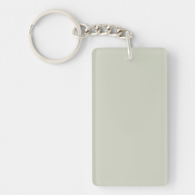 White Sage Solid Color Keychain (Front)