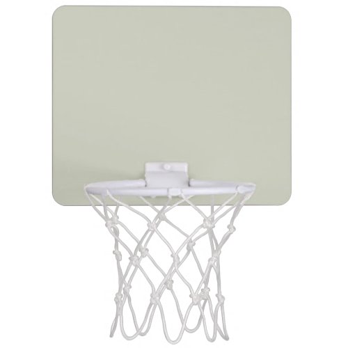 White Sage Solid Color Mini Basketball Hoop