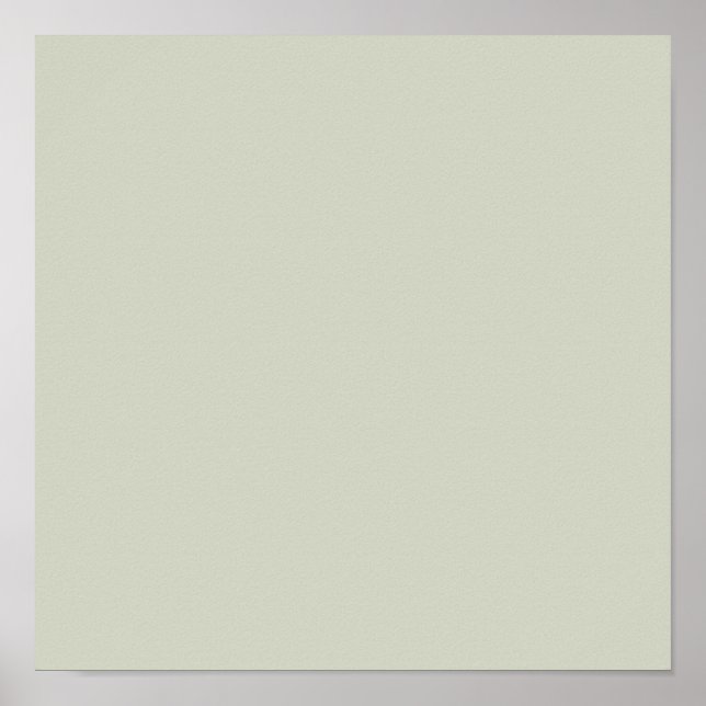 White Sage Solid Color Poster (Front)