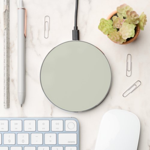 White Sage Solid Color Wireless Charger
