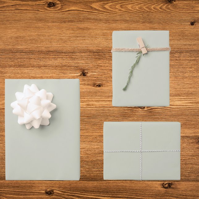 White Sage Solid Color Wrapping Paper Sheets (Creator Uploaded)