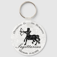 White Sagittarius Zodiac Sign Astrology Custom