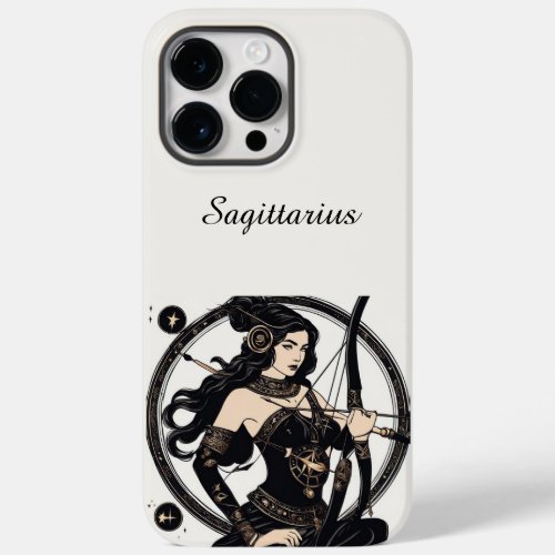White Sagittarius Zodiac Sign iPhone  iPad case