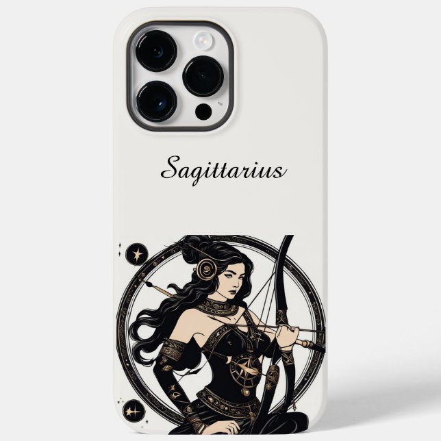 White Sagittarius Zodiac Sign iPhone / iPad case (Back)