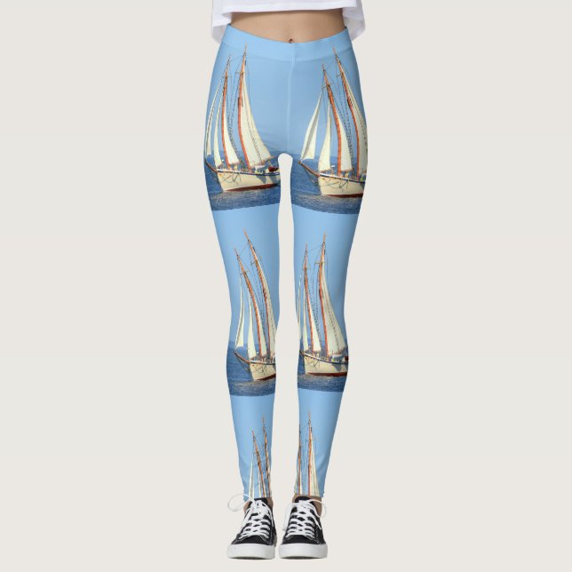 white sail schooner leggings (Front)