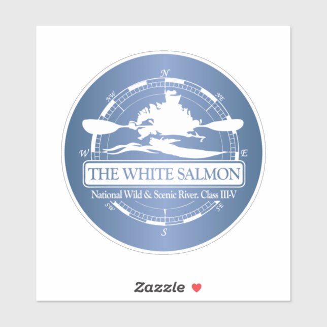 White Salmon River (KC2) Sticker (Sheet)