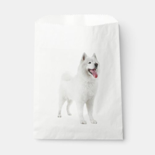 White Samoyed Puppy Cute Dog Party Favor Bag