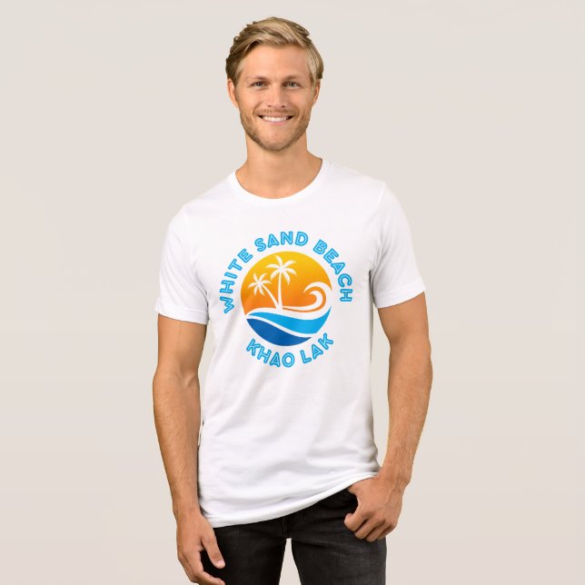 WHITE SAND BEACH-KHAO LAK Tri-Blend SHIRT (Front Full)