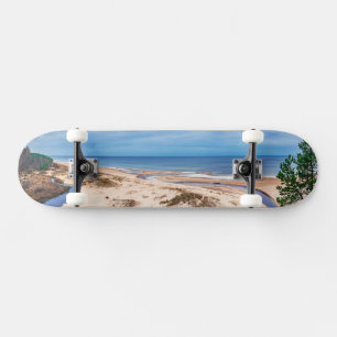 White sand beach near Baltic sea in Latvia Skateboard