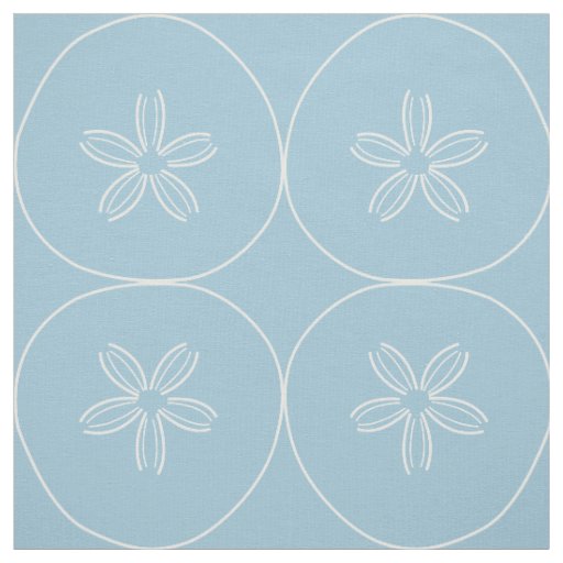 White Sand Dollar on ANY CUSTOM COLOR Fabric