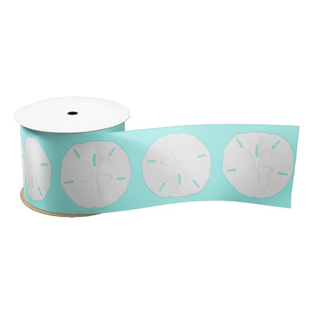 White Sand Dollars Craft Decorating Ribbon (Spool)