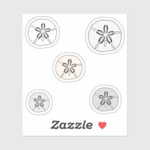 White sand dollars sticker