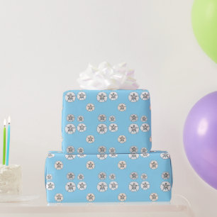 White sand dollars wrapping paper
