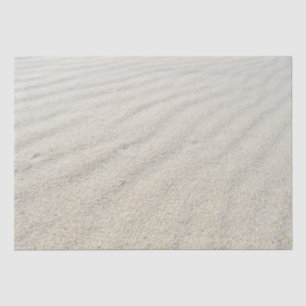 White Sand Ocean Background Decoupage Tissue Paper