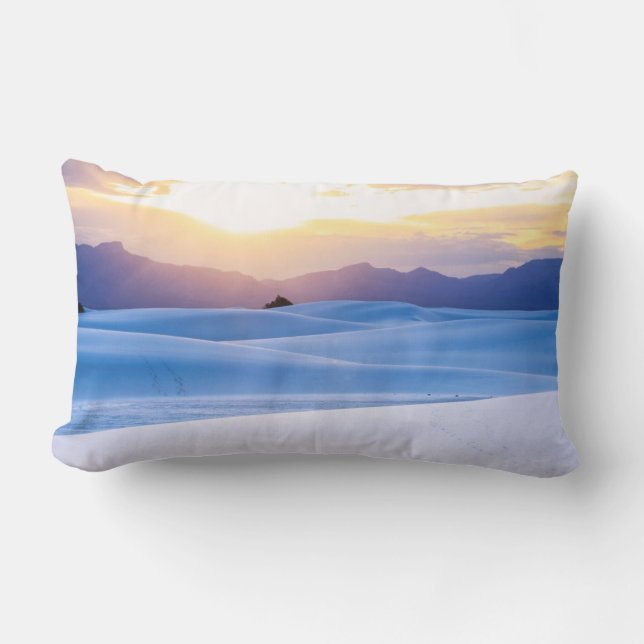 White Sands National Monument 3 Lumbar Pillow (Front)