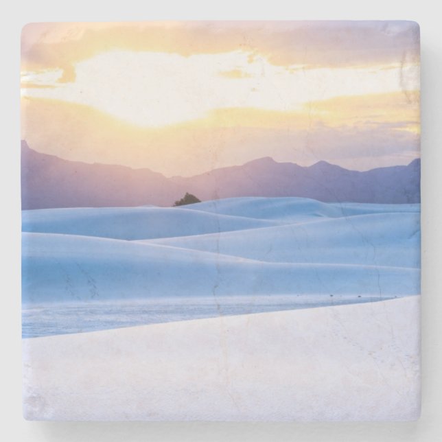 White Sands National Monument 3 Stone Coaster (Front)
