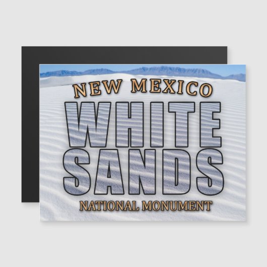 White Sands National Monument Magnetic Card (Front/Back)