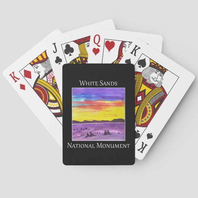 White Sands National Monument  Poker Cards (Back)