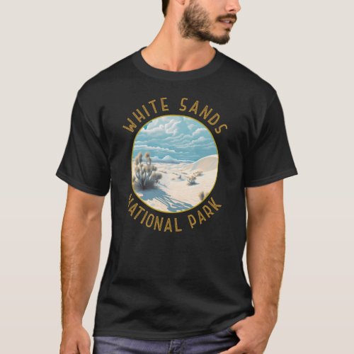 White Sands National Park Distressed Circle T_Shirt