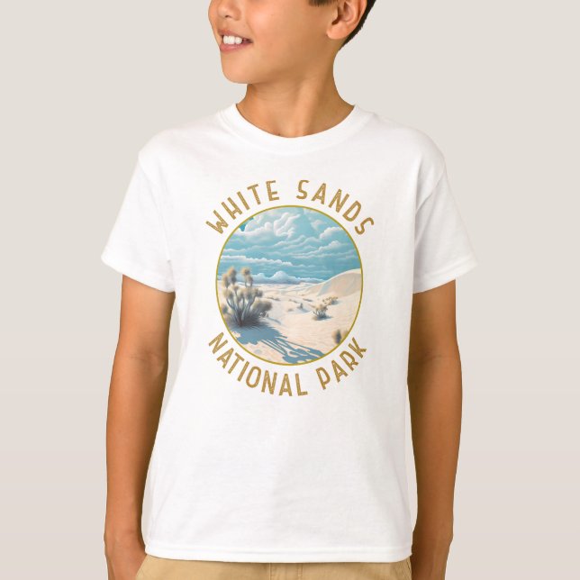 White Sands National Park Distressed Circle T-Shirt (Front)