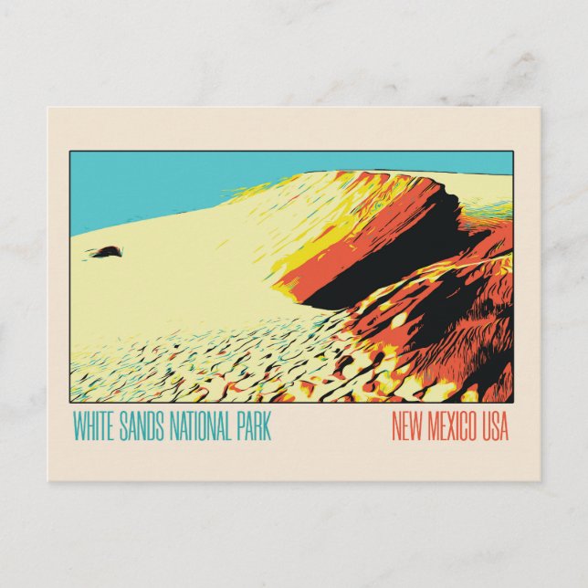 White Sands National Park dune, New Mexico USA Postcard (Front)
