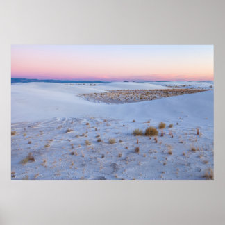 White Sands National Park Landscape at Sunset Poster