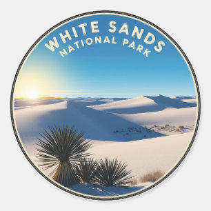 White Sands National Park New Mexico Classic Round Sticker