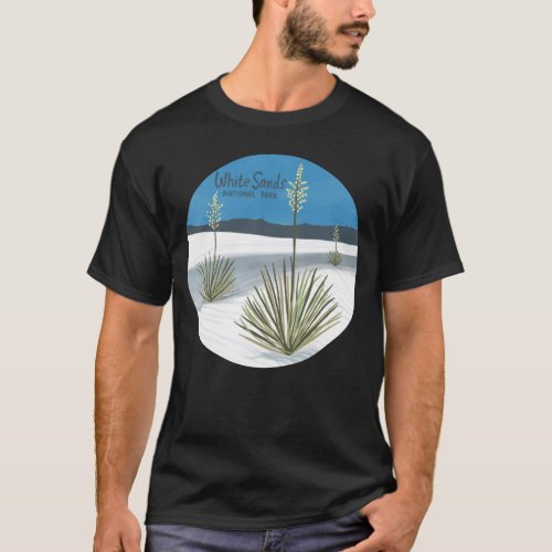 White Sands National Park New Mexico Gypsum Yucca T_Shirt