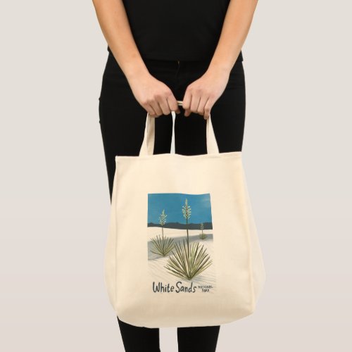 White Sands National Park New Mexico Gypsum Yucca Tote Bag