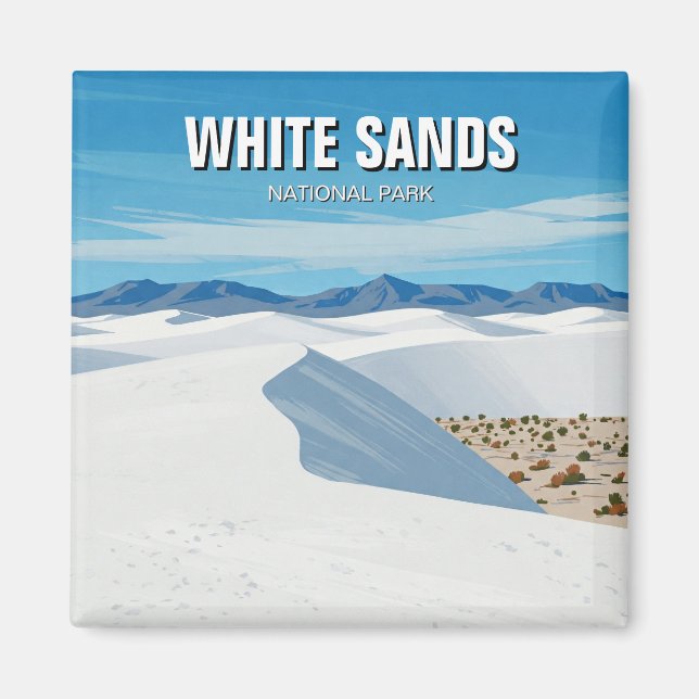 White Sands National Park New Mexico Magnet (Front)