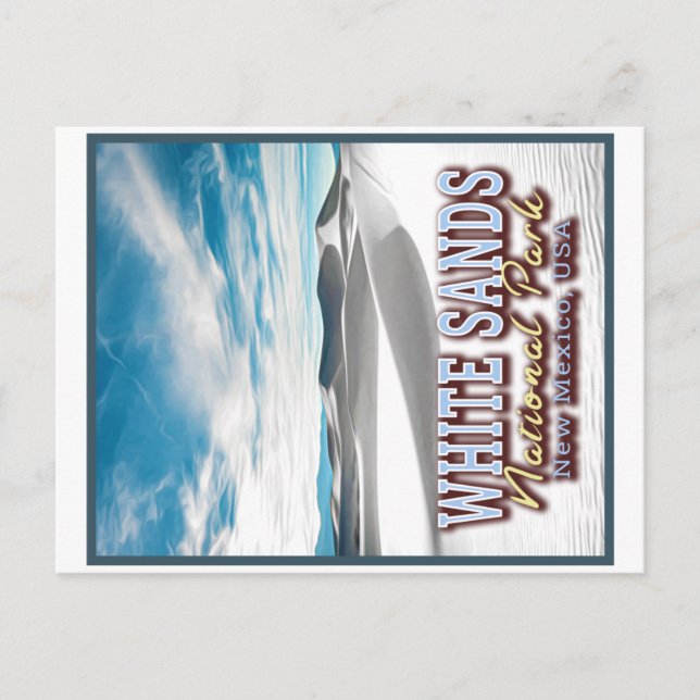 WHITE SANDS NATIONAL PARK - NEW MEXICO USA POSTCARD (Front)