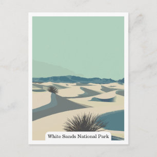 White Sands National Park, New Mexico USA Postcard