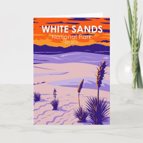 White Sands National Park New Mexico Vintage Card