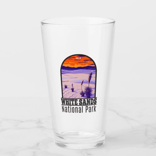 White Sands National Park New Mexico Vintage  Glass