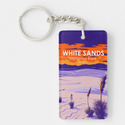 White Sands National Park New Mexico Vintage Keychain
