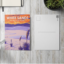 White Sands National Park New Mexico Vintage Postcard