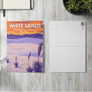 White Sands National Park New Mexico Vintage Postcard