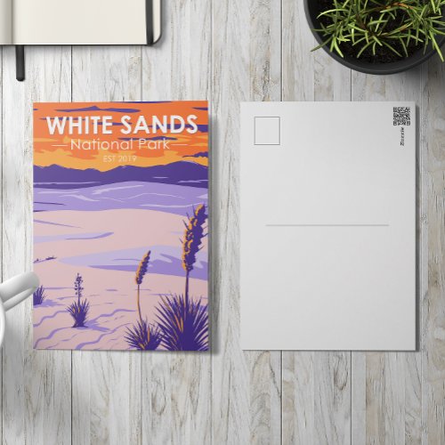 White Sands National Park New Mexico Vintage Postcard
