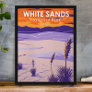 White Sands National Park New Mexico Vintage Poster