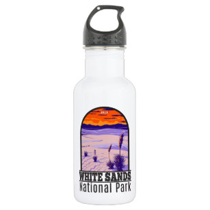 White Sands National Park New Mexico Vintage  Stainless Steel Water Bottle