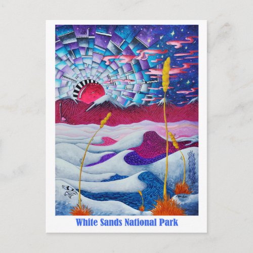 White Sands National Park NM Travel Postcard