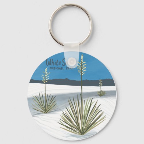 White Sands National Park Sand Dunes New Mexico Keychain