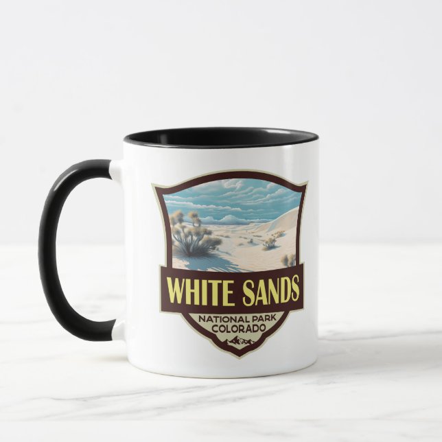 White Sands National Park Travel Art Vintage Mug (Left)